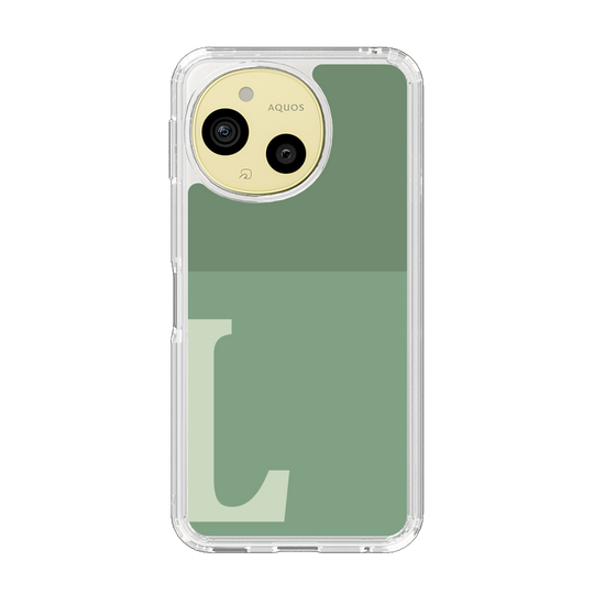 Slim Protection Case［ Original - initial two tone - L green ］