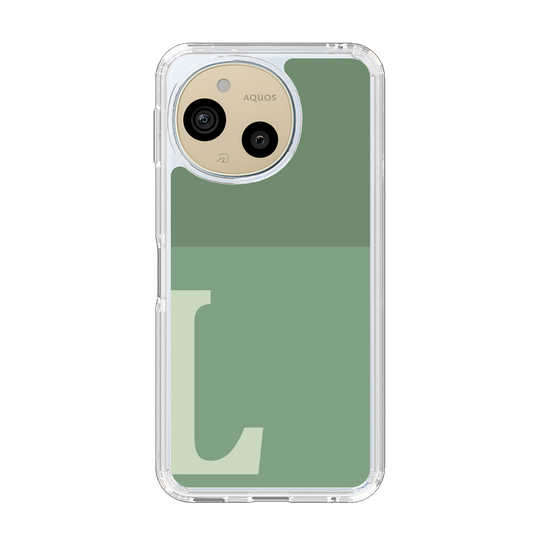 Slim Protection Case［ Original - initial two tone - L green ］