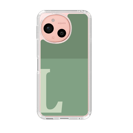 Slim Protection Case［ Original - initial two tone - L green ］