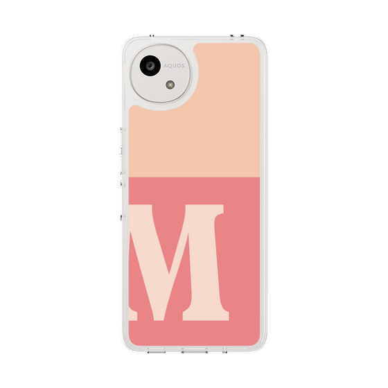 Slim Protection Case［ Original - initial two tone - M pink ］