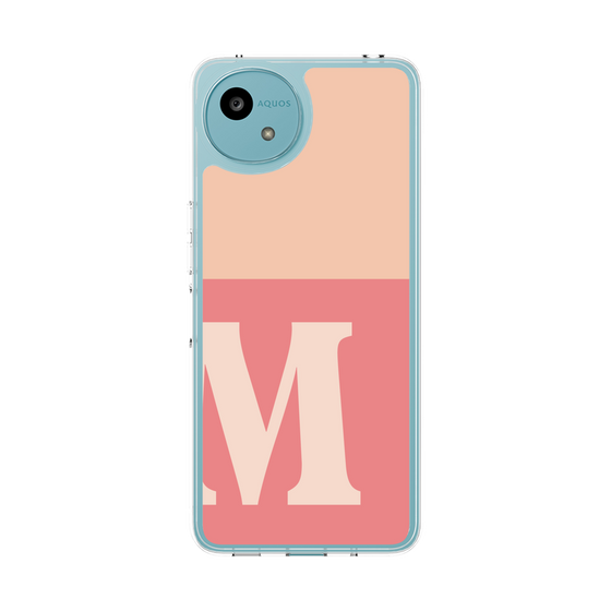 Slim Protection Case［ Original - initial two tone - M pink ］