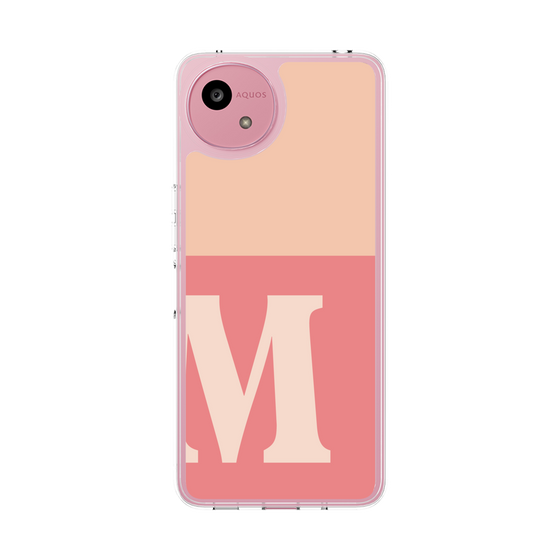 Slim Protection Case［ Original - initial two tone - M pink ］