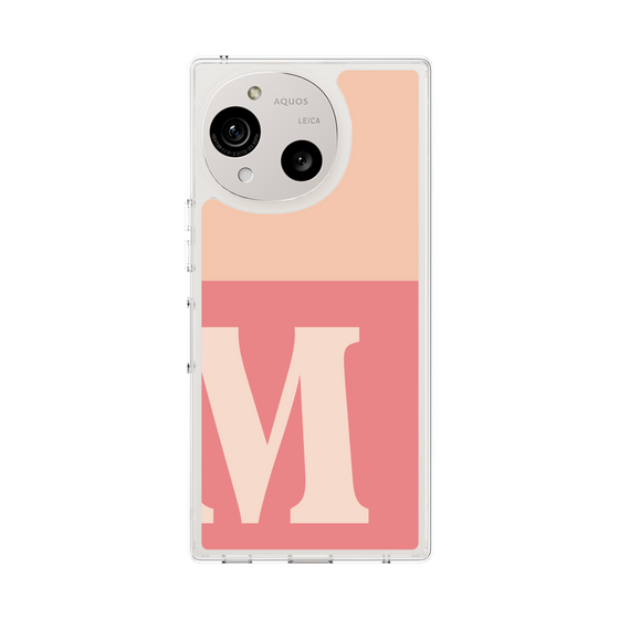Slim Protection Case［ Original - initial two tone - M pink ］