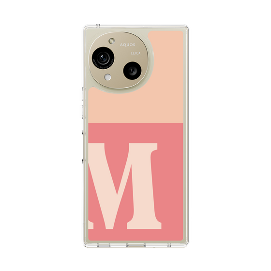 Slim Protection Case［ Original - initial two tone - M pink ］