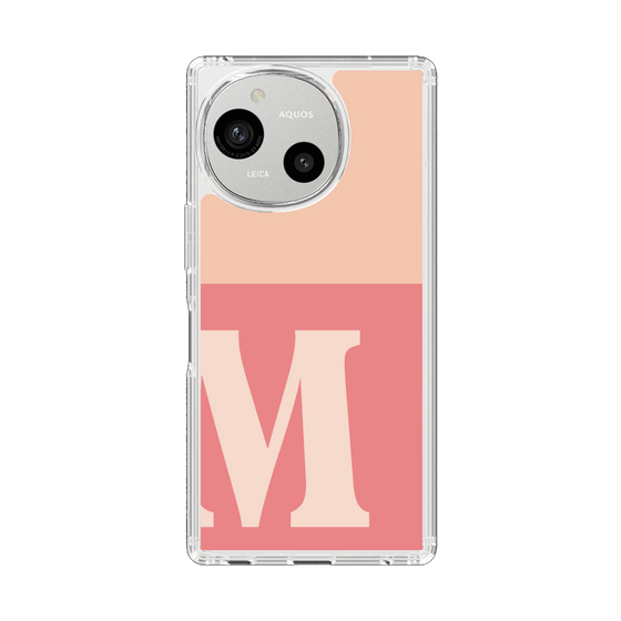 Slim Protection Case［ Original - initial two tone - M pink ］
