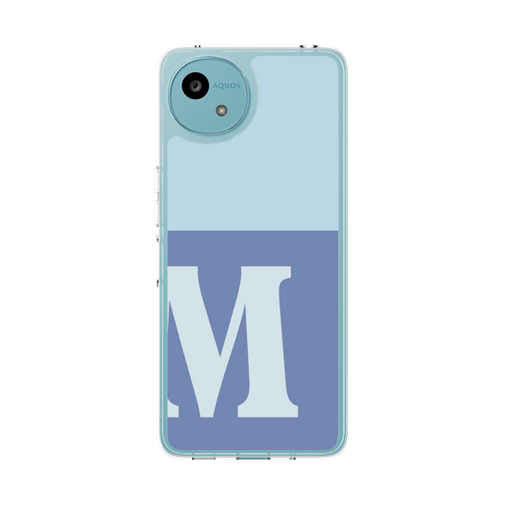 Slim Protection Case［ Original - initial two tone - M blue ］