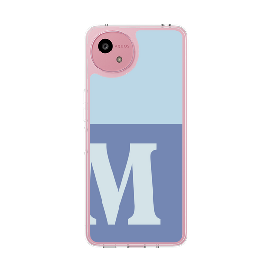 Slim Protection Case［ Original - initial two tone - M blue ］