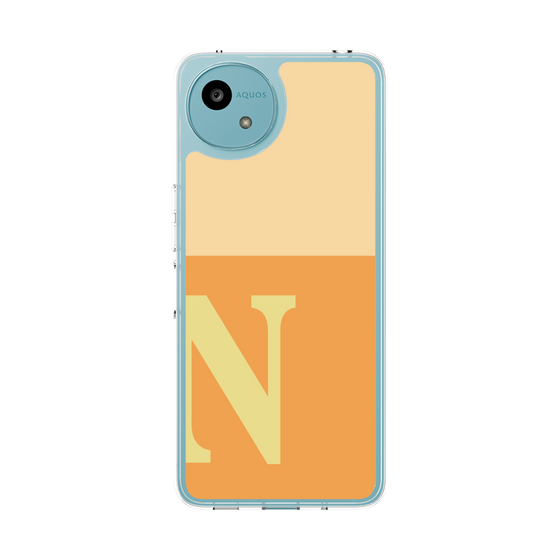 Slim Protection Case［ Original - initial two tone - N orange ］