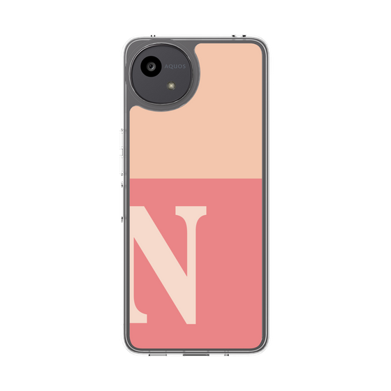 Slim Protection Case［ Original - initial two tone - N pink ］