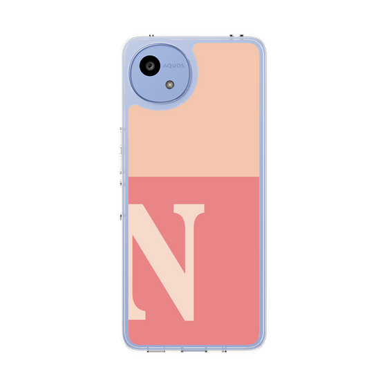 Slim Protection Case［ Original - initial two tone - N pink ］