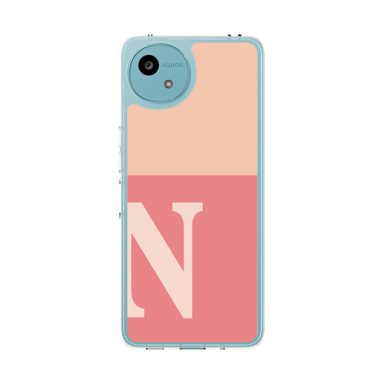 Slim Protection Case［ Original - initial two tone - N pink ］