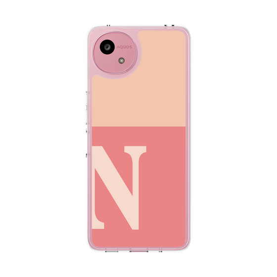 Slim Protection Case［ Original - initial two tone - N pink ］