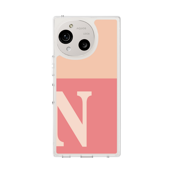 Slim Protection Case［ Original - initial two tone - N pink ］
