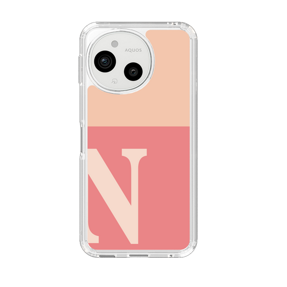 Slim Protection Case［ Original - initial two tone - N pink ］