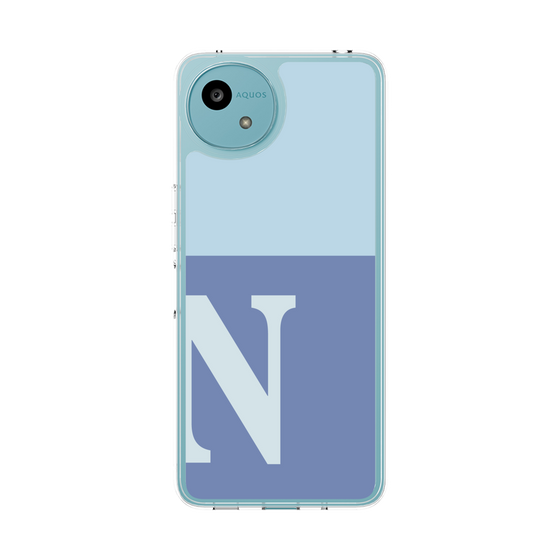 Slim Protection Case［ Original - initial two tone - N blue ］