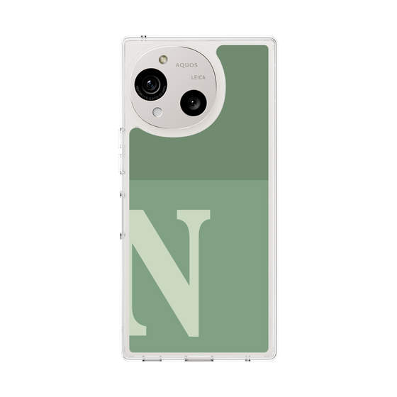 Slim Protection Case［ Original - initial two tone - N green ］
