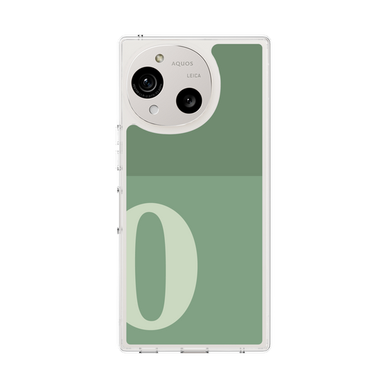 Slim Protection Case［ Original - initial two tone - O green ］