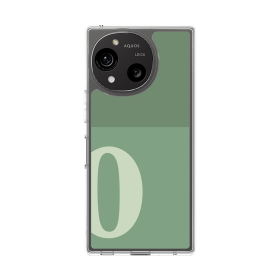 Slim Protection Case［ Original - initial two tone - O green ］