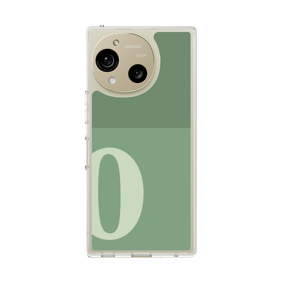 Slim Protection Case［ Original - initial two tone - O green ］