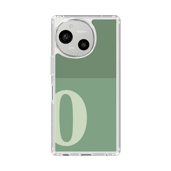 Slim Protection Case［ Original - initial two tone - O green ］