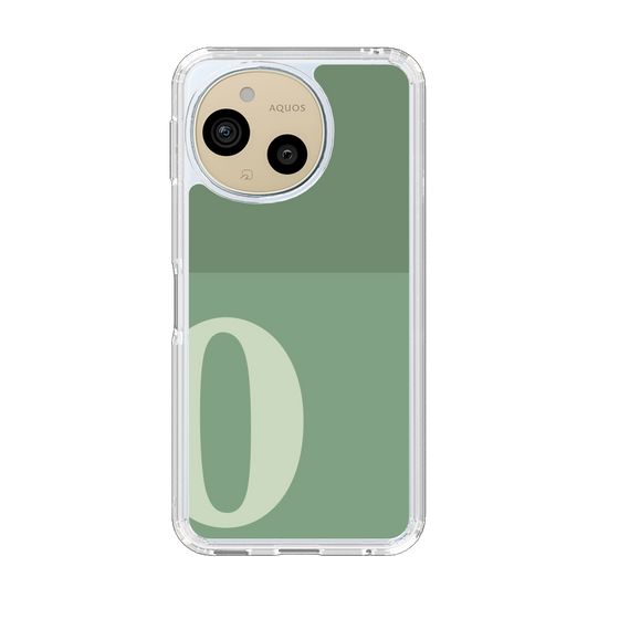 Slim Protection Case［ Original - initial two tone - O green ］