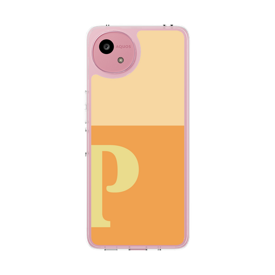 Slim Protection Case［ Original - initial two tone - P orange ］