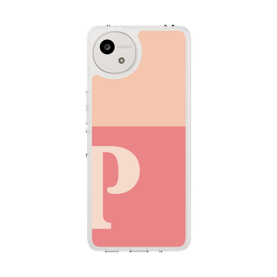 Slim Protection Case［ Original - initial two tone - P pink ］