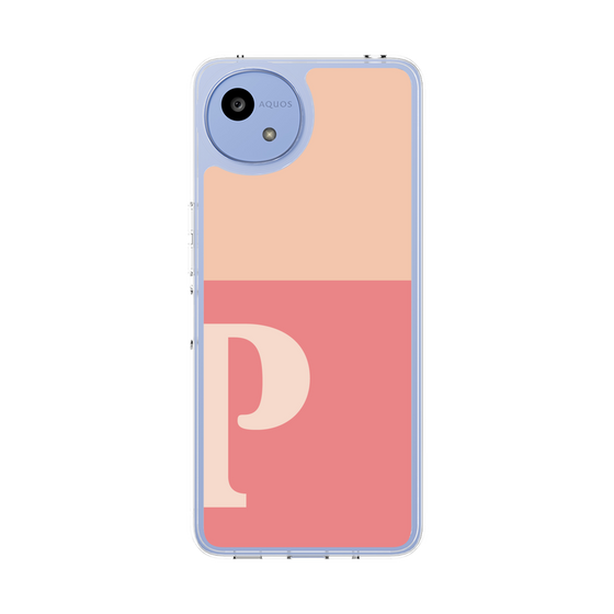Slim Protection Case［ Original - initial two tone - P pink ］