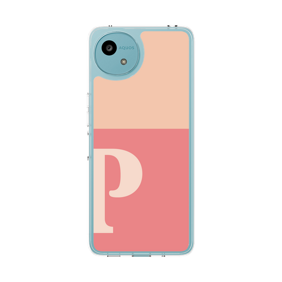 Slim Protection Case［ Original - initial two tone - P pink ］