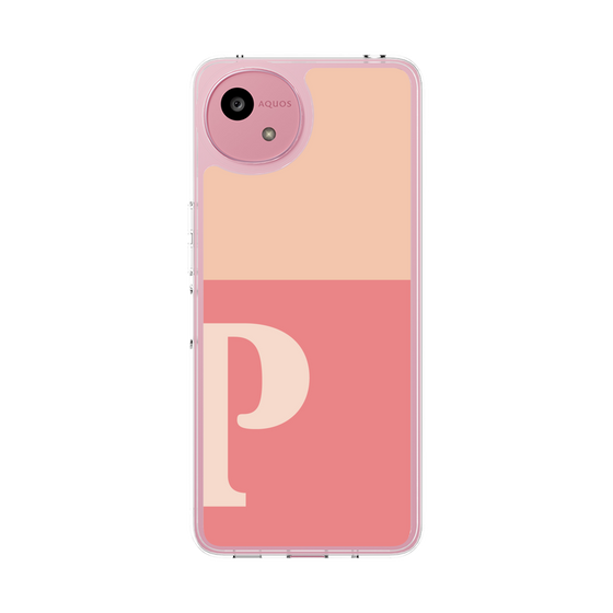 Slim Protection Case［ Original - initial two tone - P pink ］