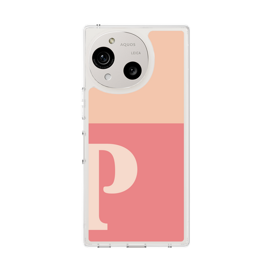 Slim Protection Case［ Original - initial two tone - P pink ］