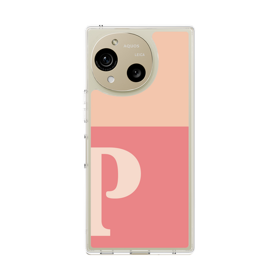 Slim Protection Case［ Original - initial two tone - P pink ］