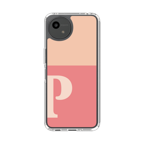 Slim Protection Case［ Original - initial two tone - P pink ］