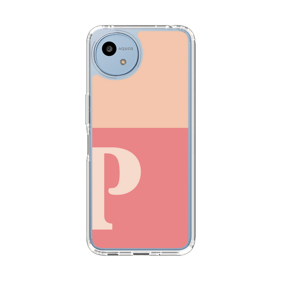 Slim Protection Case［ Original - initial two tone - P pink ］