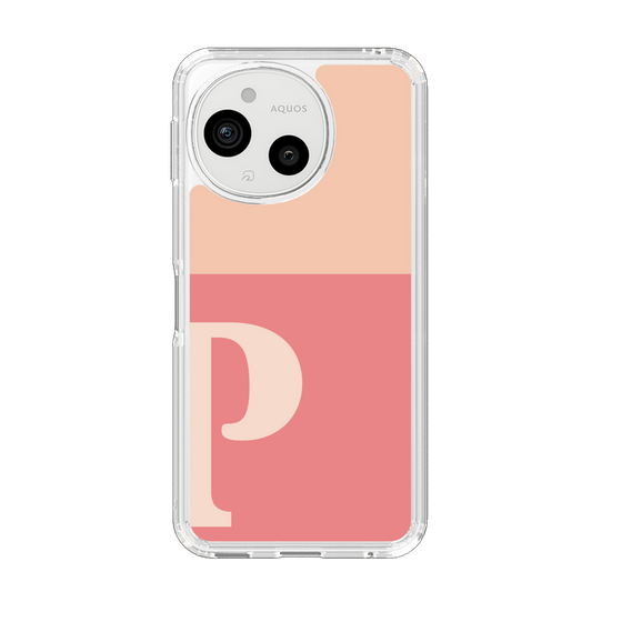 Slim Protection Case［ Original - initial two tone - P pink ］