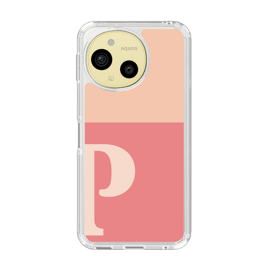 Slim Protection Case［ Original - initial two tone - P pink ］