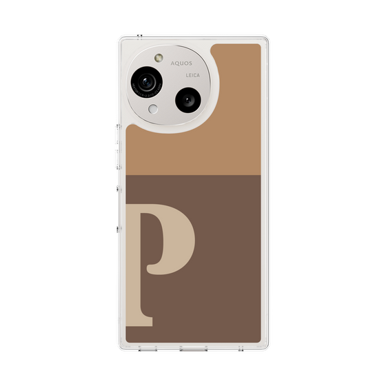 Slim Protection Case［ Original - initial two tone - P brown ］