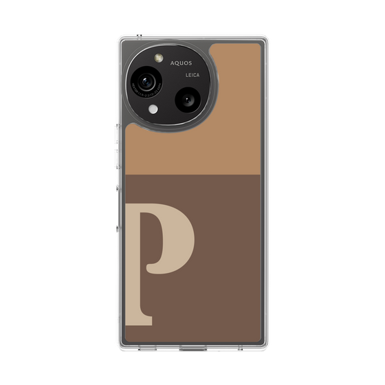 Slim Protection Case［ Original - initial two tone - P brown ］