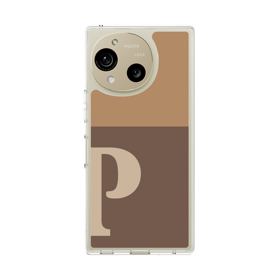 Slim Protection Case［ Original - initial two tone - P brown ］