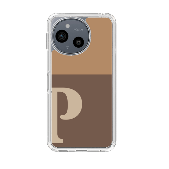 Slim Protection Case［ Original - initial two tone - P brown ］