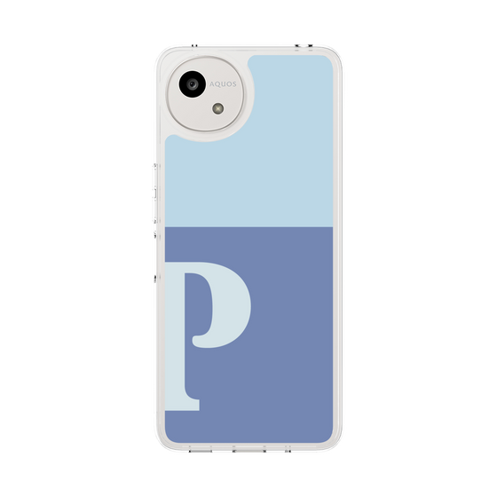 Slim Protection Case［ Original - initial two tone - P blue ］