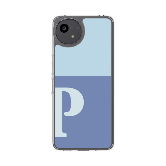 Slim Protection Case［ Original - initial two tone - P blue ］