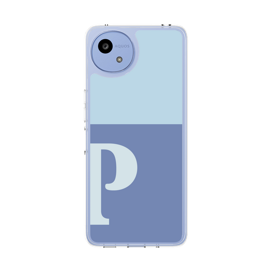 Slim Protection Case［ Original - initial two tone - P blue ］
