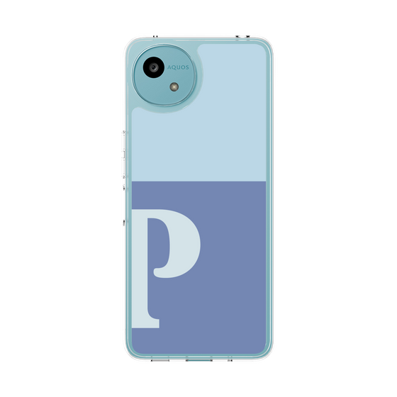 Slim Protection Case［ Original - initial two tone - P blue ］