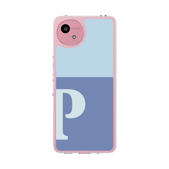 Slim Protection Case［ Original - initial two tone - P blue ］