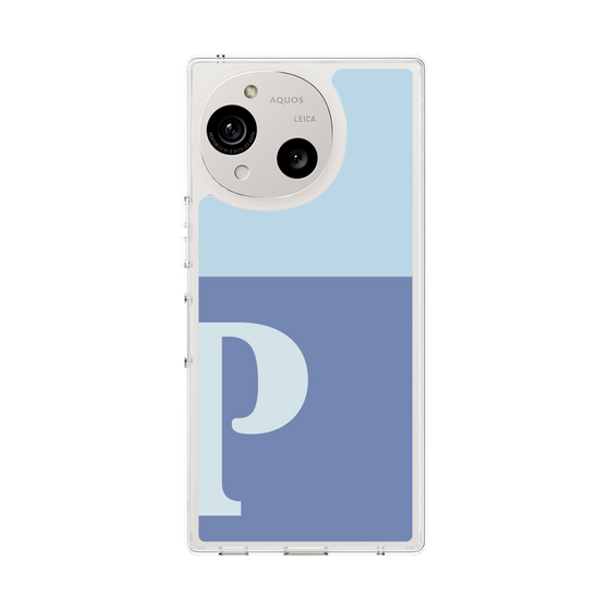 Slim Protection Case［ Original - initial two tone - P blue ］
