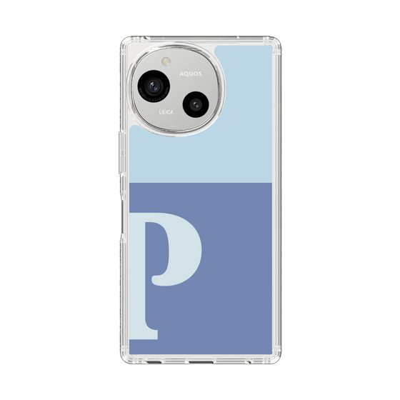 Slim Protection Case［ Original - initial two tone - P blue ］