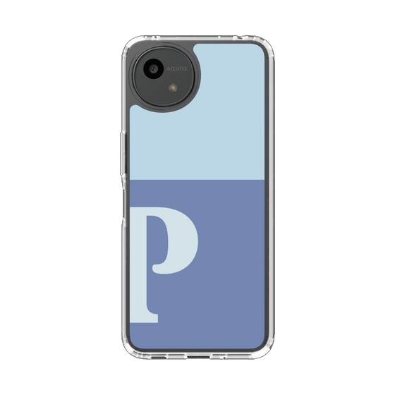 Slim Protection Case［ Original - initial two tone - P blue ］