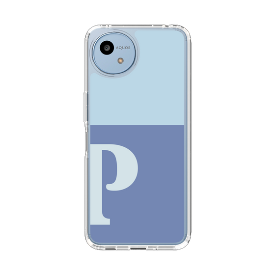Slim Protection Case［ Original - initial two tone - P blue ］