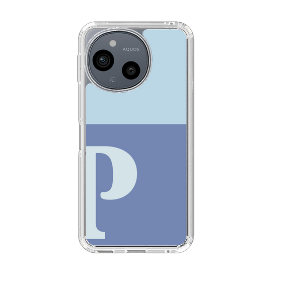 Slim Protection Case［ Original - initial two tone - P blue ］